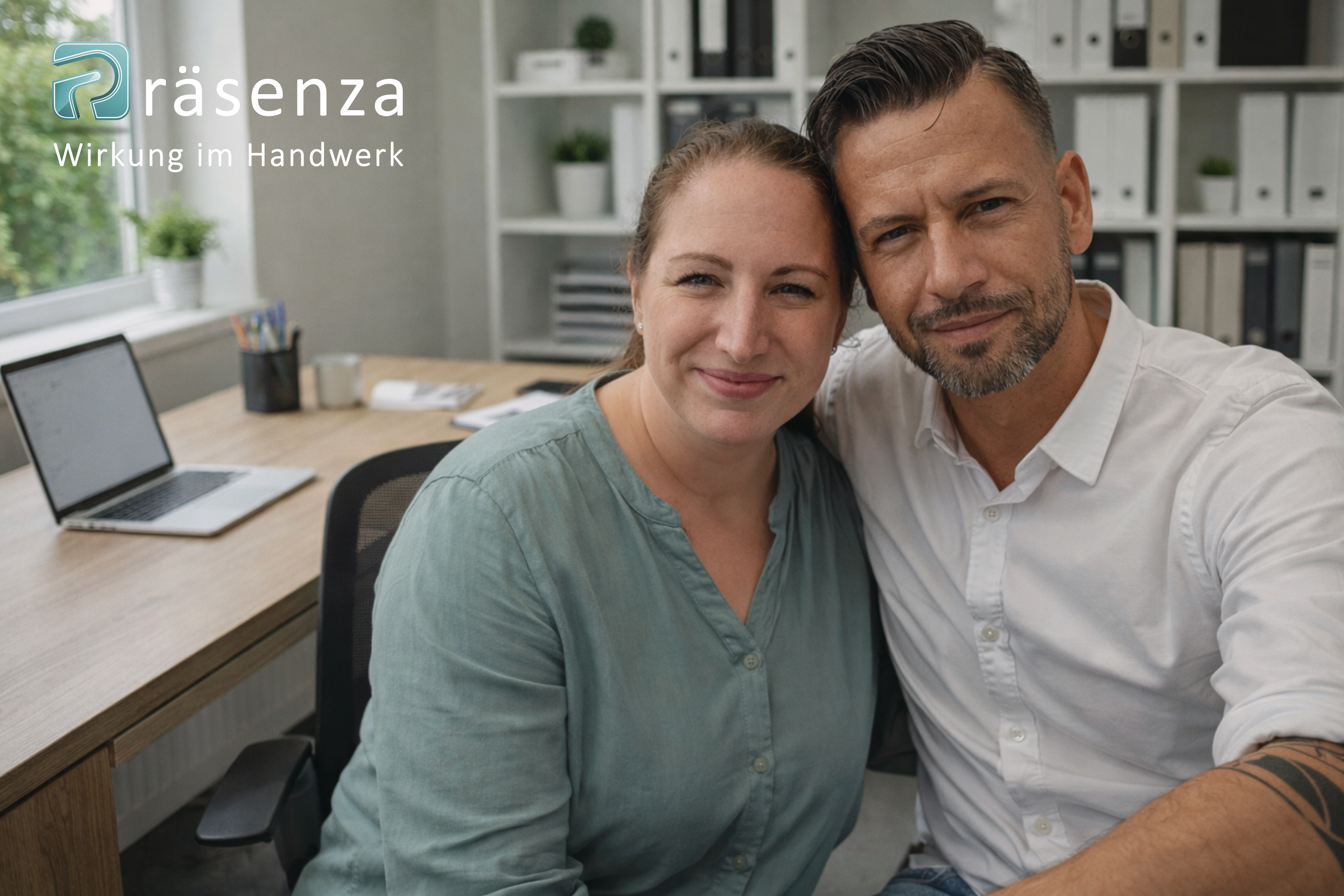 Thomas Behrendt und Geschäftspartnerin von Präsenza