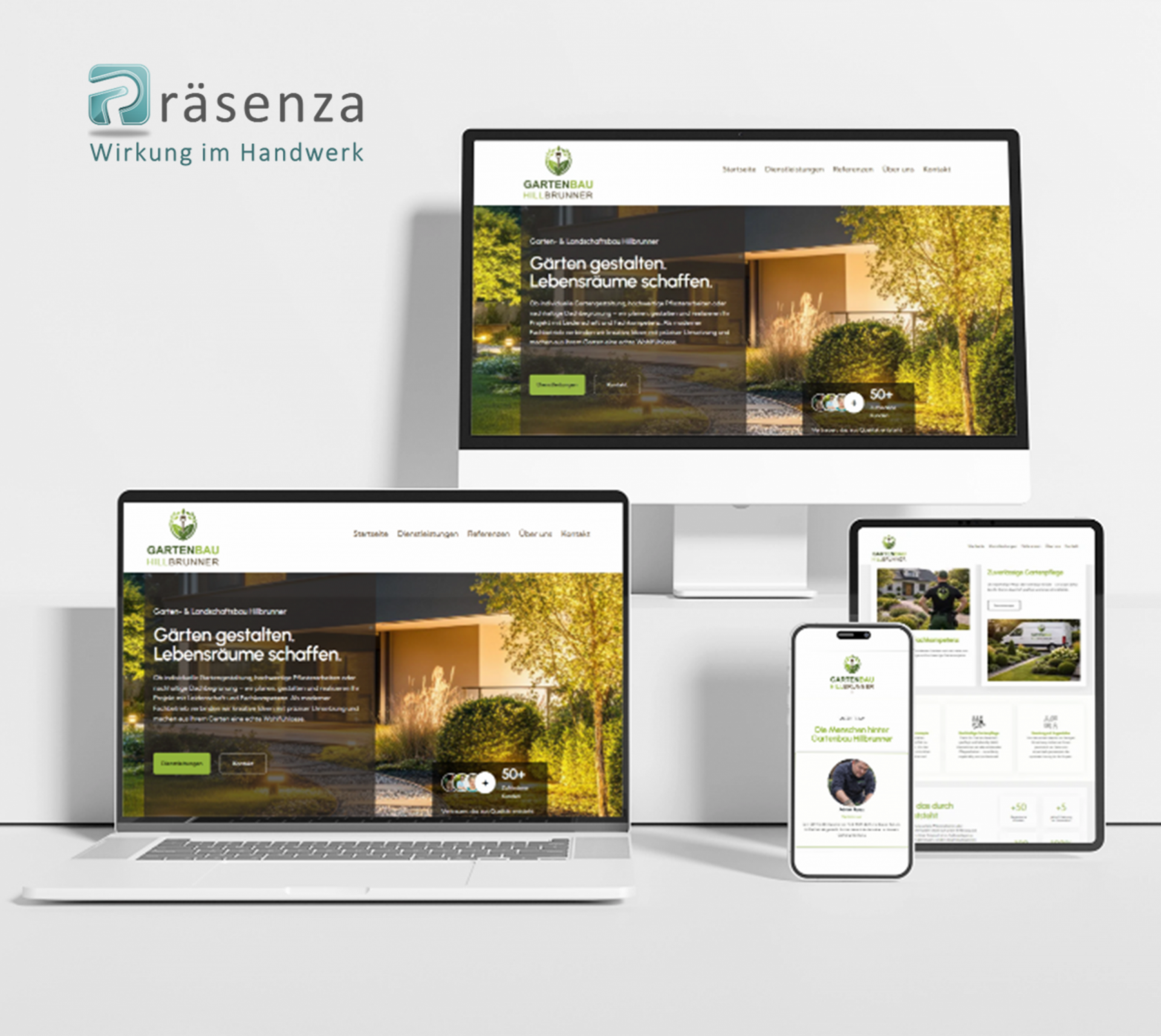 Webdesign Beispiel für einen strukturierten Website-Aufbau