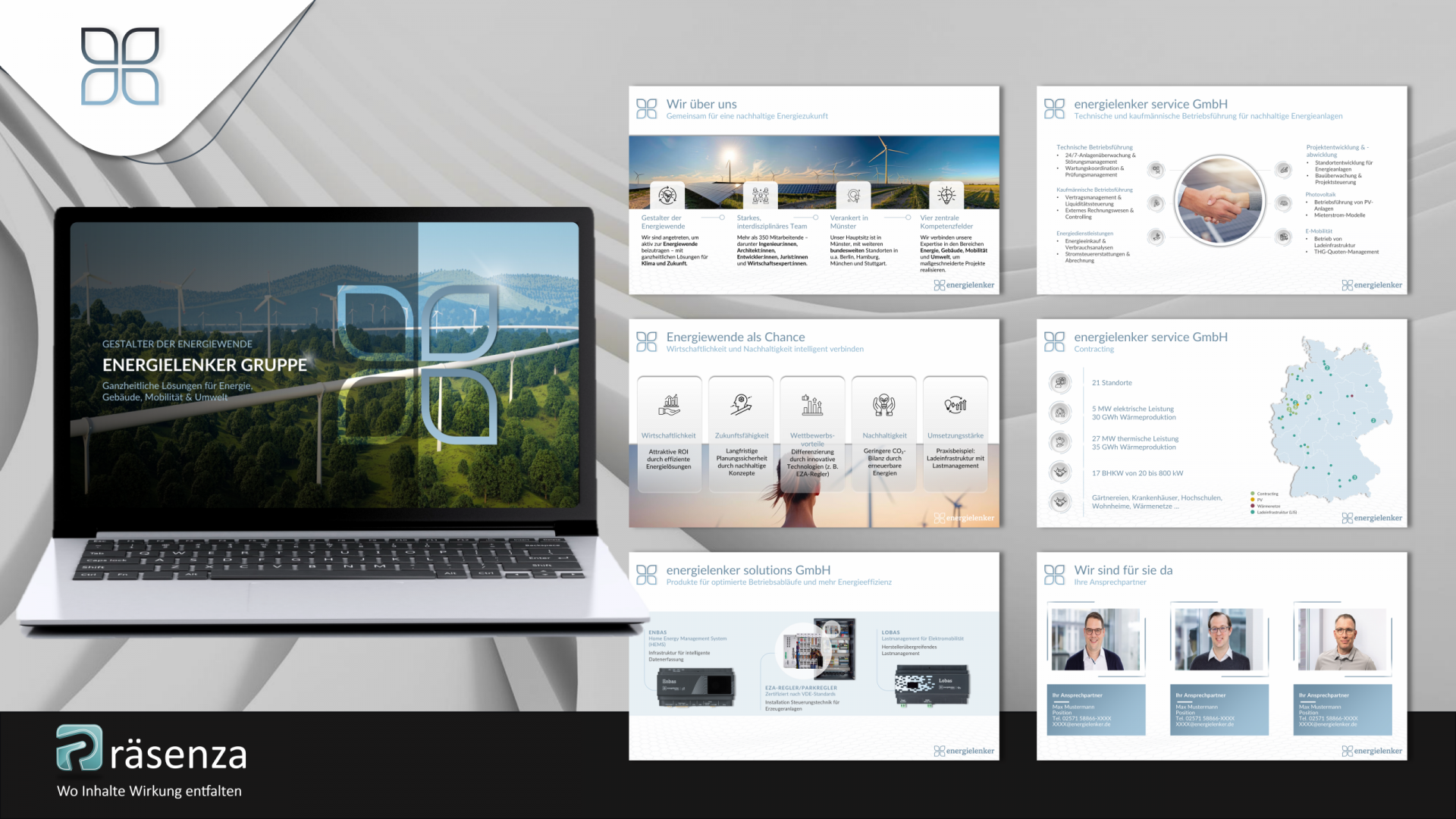 Präsentationsdesign Beispiel für eine hochwertige Sales-Präsentation