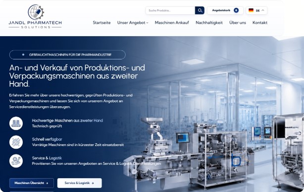 JANDL Pharmatech Solutions B2B-Angebotsshop