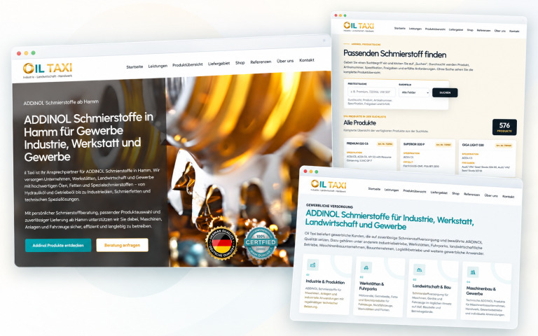 Oil Taxi – Website